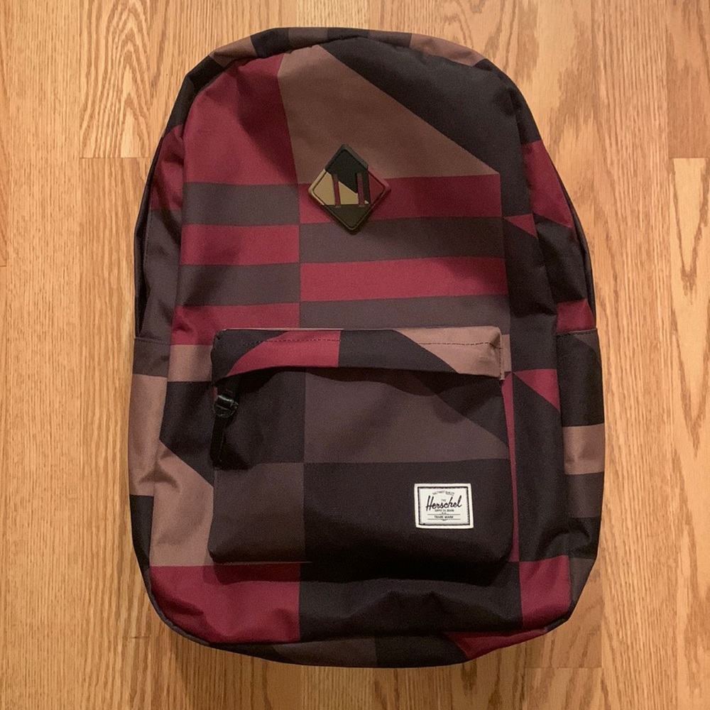 Herschel Supply Company Heritage Backpack in Windsor Wine Frontier Geo